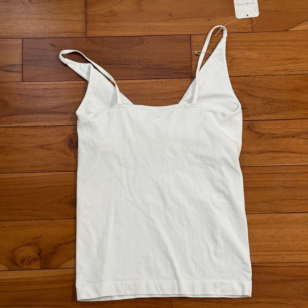 Free People Intimately V Neck Spaghetti Strap Tank White Size XS/S Casual - Picture 3 of 6